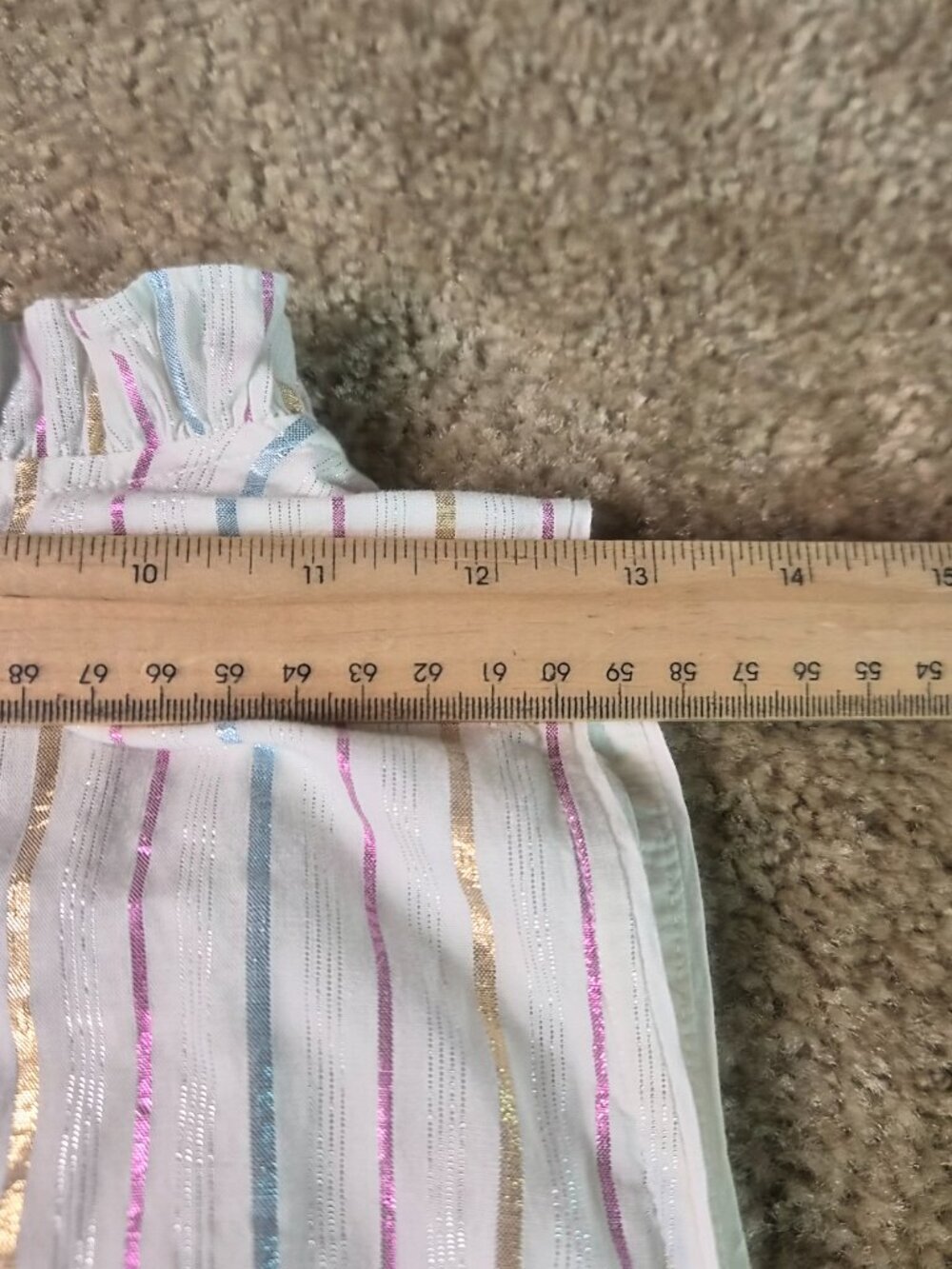 J. Crew Shimmer Womrns Tie-front Midi Dress White Metallic Striped Size 2 G223 - Picture 12 of 14